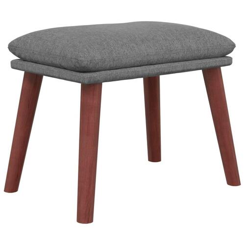 Fodskammel 45x29,5x35 cm stof lysegrå