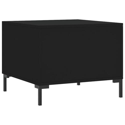 Sofaborde 2 stk. 50x50x40 cm konstrueret træ sort