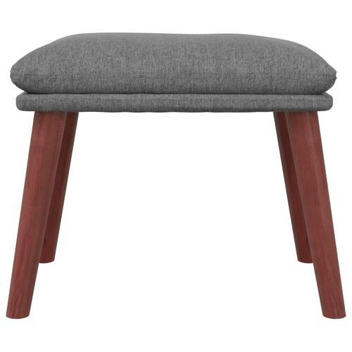 Fodskammel 45x29,5x35 cm stof lysegrå