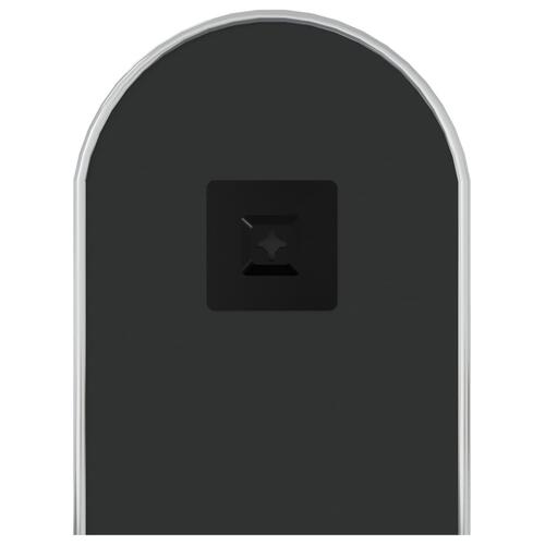 Vægspejl 50x20 cm oval sølvfarvet
