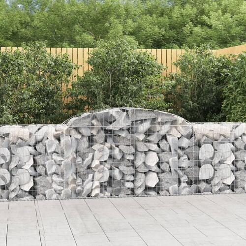 Buede gabionkurve 20 stk. 300x50x80/100 cm galvaniseret jern