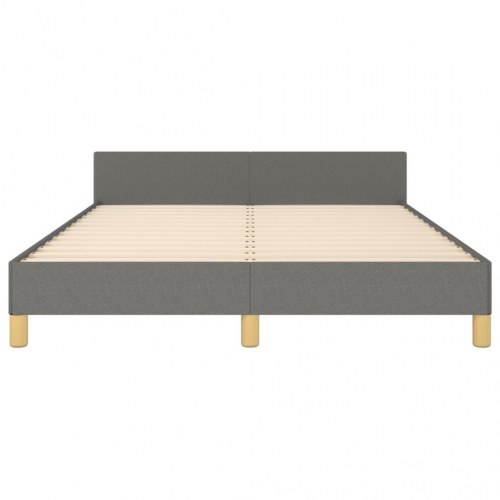 Sengeramme uden madras 140 x 190 cm - stof, mørkegrå