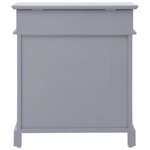 Skoskab 50 x 28 x 58 cm kejsertræ grå