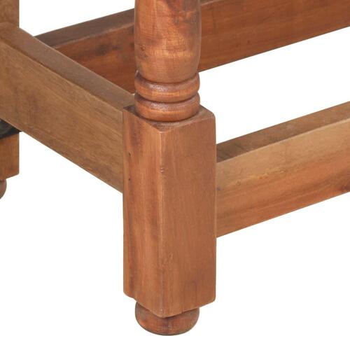 Spisebord rundt 110x76 cm massivt mangotræ