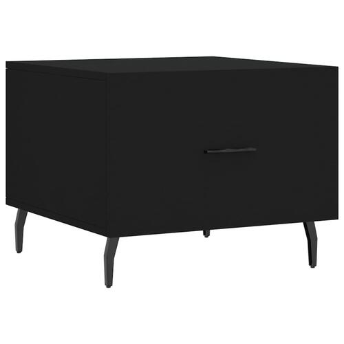 Sofaborde 2 stk. 50x50x40 cm konstrueret træ sort