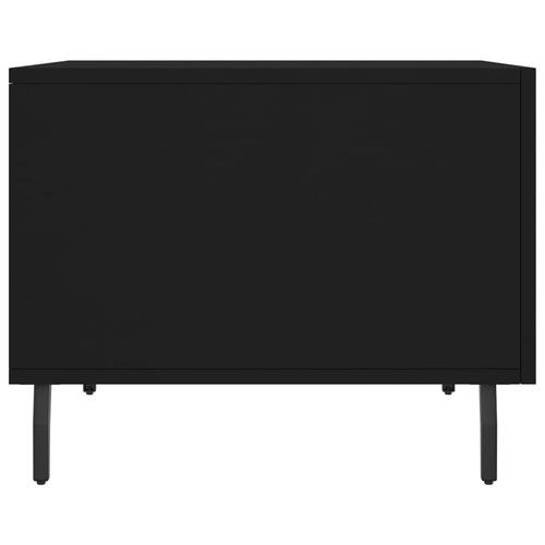 Sofaborde 2 stk. 50x50x40 cm konstrueret træ sort