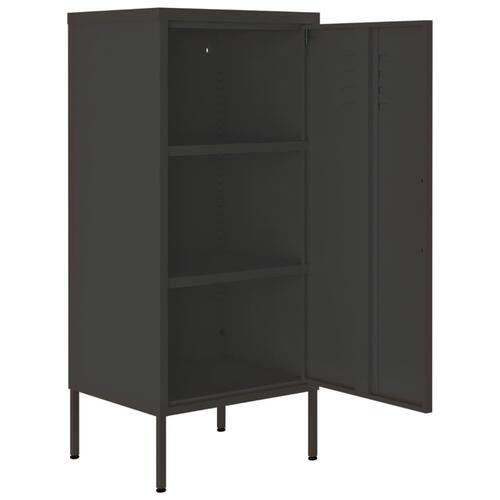 Opbevaringsskab 42,5x35x101,5 cm stål antracitgrå