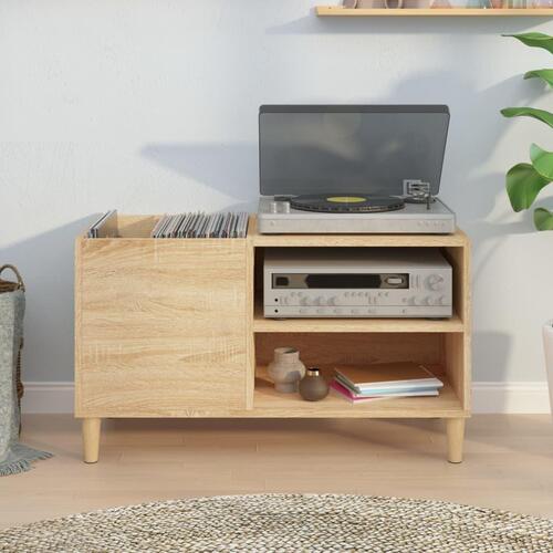 Vinylskab 84,5x38x48 cm konstrueret træ sonoma-eg
