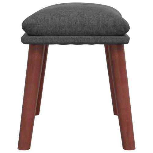 Fodskammel 45x29,5x35 cm stof mørkegrå