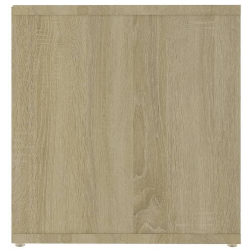 Tv-skabe 2 stk. 72x35x36,5 cm konstrueret træ hvid og sonoma-eg