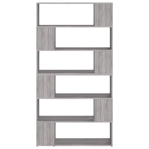 Bogreol/rumdeler 100×24×188 cm - grå sonoma-eg