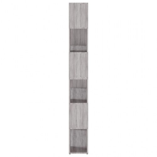 Bogreol/rumdeler 100×24×188 cm - grå sonoma-eg