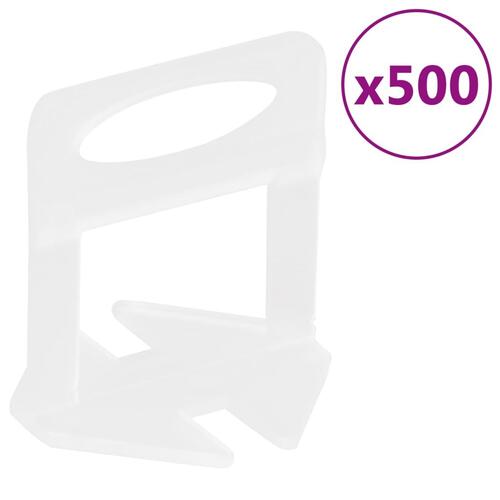 Nivelleringssystem til fliser 250 kiler 500 klips 1 mm