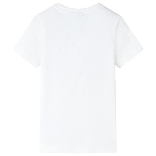T-shirt til børn str. 92 ecrufarvet