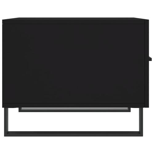 Sofaborde 2 stk. 50x50x40 cm konstrueret træ sort