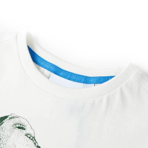 T-shirt til børn str. 92 ecrufarvet