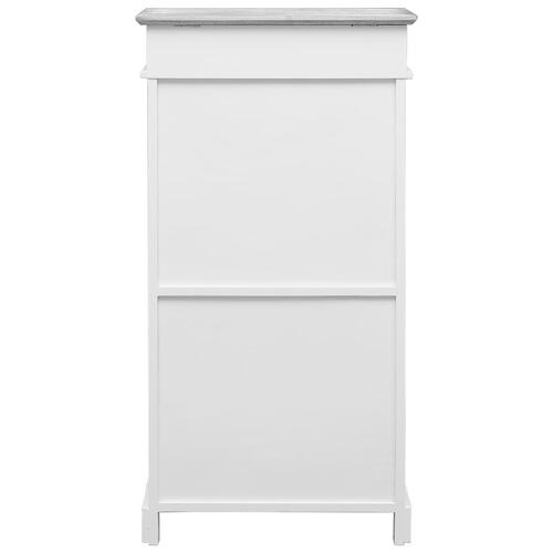 Skoskab 50 x 28 x 98 cm kejsertræ grå