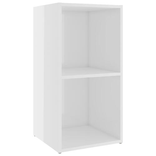 Tv-skabe 2 stk. 72x35x36,5 cm konstrueret træ hvid højglans