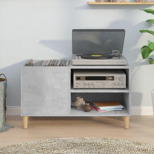Vinylskab 84,5x38x48 cm konstrueret træ betongrå