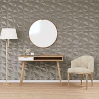 Vægpaneler 24 stk. 50x50 cm 6 m² XPS diamant betongrå
