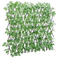 Espalier med kunstig vedbend 180x65 cm udvidelig grøn