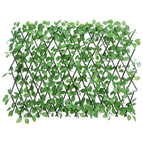 Espalier med kunstig vedbend 180x65 cm udvidelig grøn