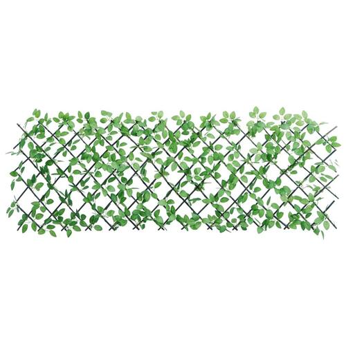 Espalier med kunstig vedbend 180x65 cm udvidelig grøn