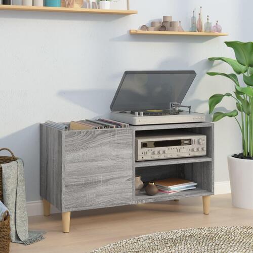 Vinylskab 84,5x38x48 cm konstrueret træ grå sonoma-eg