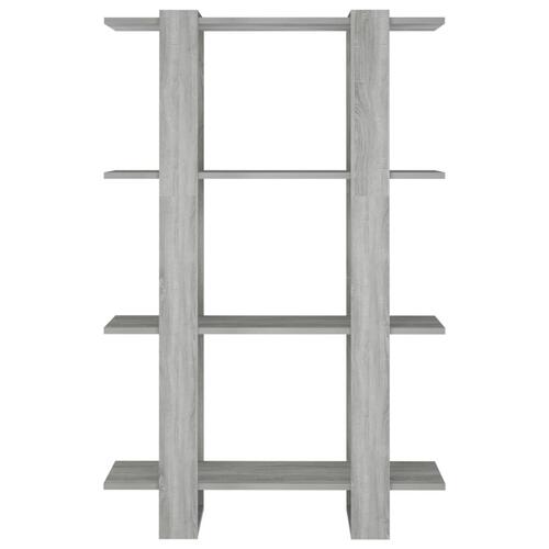 Bogreol/rumdeler 80x30x123,5 cm grå sonoma-eg