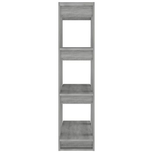 Bogreol/rumdeler 80x30x123,5 cm grå sonoma-eg