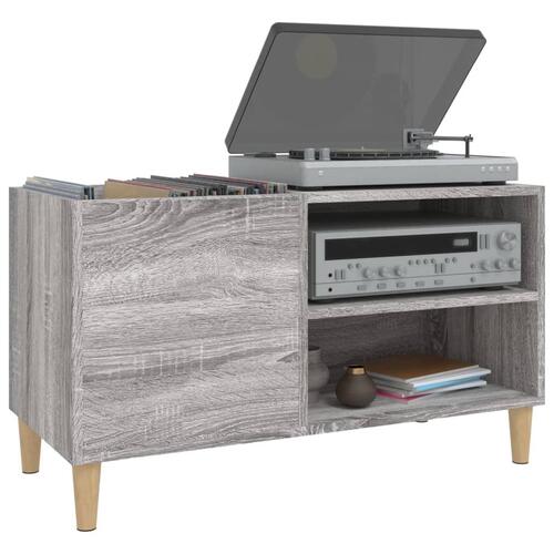 Vinylskab 84,5x38x48 cm konstrueret træ grå sonoma-eg