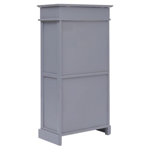Skoskab 50 x 28 x 98 cm kejsertræ grå