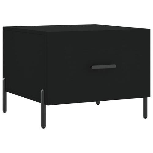 Sofaborde 2 stk. 50x50x40 cm konstrueret træ sort