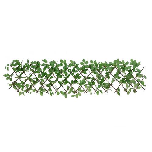 Espalierer med kunstig vedbend 5 stk. 180x30 cm udvidelig grøn