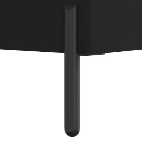 Sofaborde 2 stk. 50x50x40 cm konstrueret træ sort