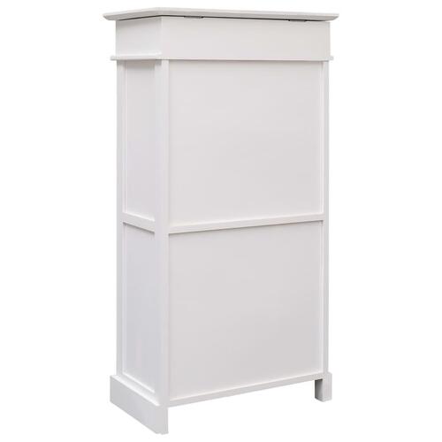 Skoskab 50 x 28 x 98 cm kejsertræ hvid