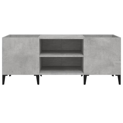 Vinylskab 121x38x48 cm konstrueret træ betongrå