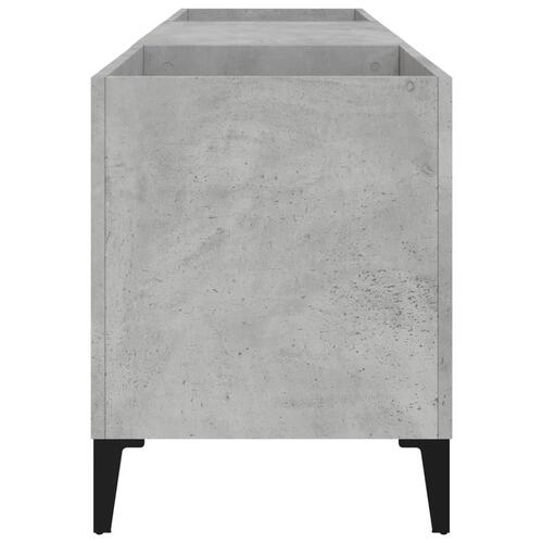 Vinylskab 121x38x48 cm konstrueret træ betongrå