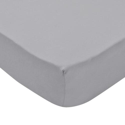 Lagner 2 styks Bomuld 160 gsm 140x200-160x200 cm Grå