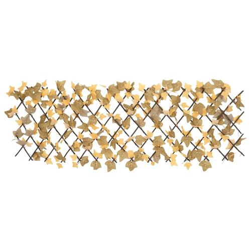 Espalier med kunstige ahornblade 180x60 cm udvidelig orange