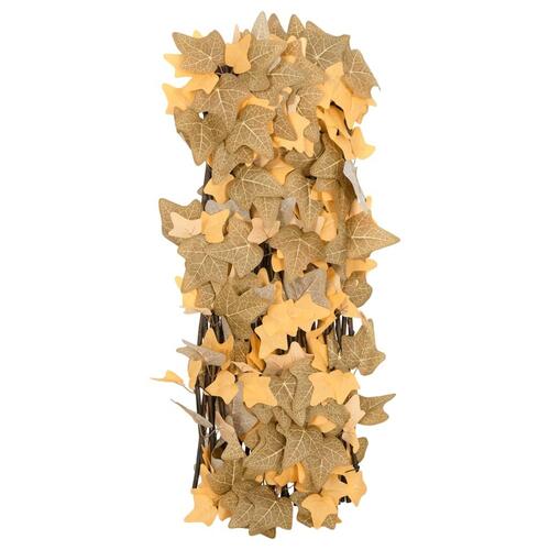 Espalier med kunstige ahornblade 180x60 cm udvidelig orange