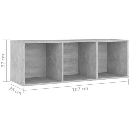Tv-skabe 2 stk. 107x35x37 cm spånplade betongrå