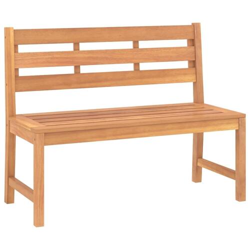 Havebænk 114 cm massivt teaktræ