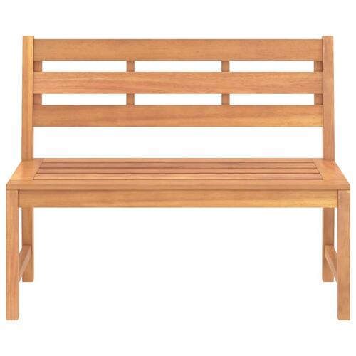 Havebænk 114 cm massivt teaktræ