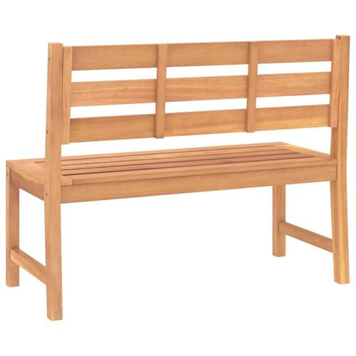 Havebænk 114 cm massivt teaktræ