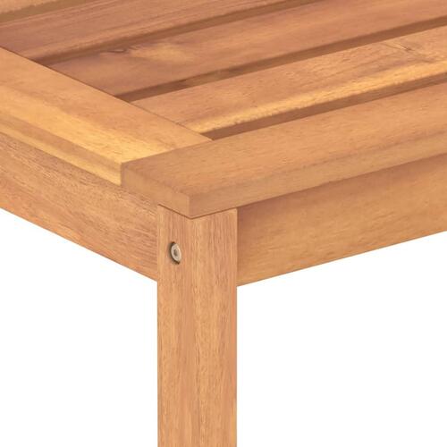 Havebænk 114 cm massivt teaktræ