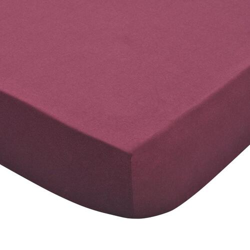 Lagner 2 styks Bomuld 160 gsm 140x200-160x200 cm Bourgogne