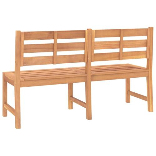 Havebænk 150 cm massivt teaktræ