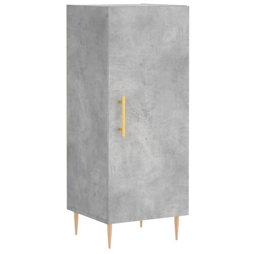 Skab 34,5x34x180 cm konstrueret træ betongrå