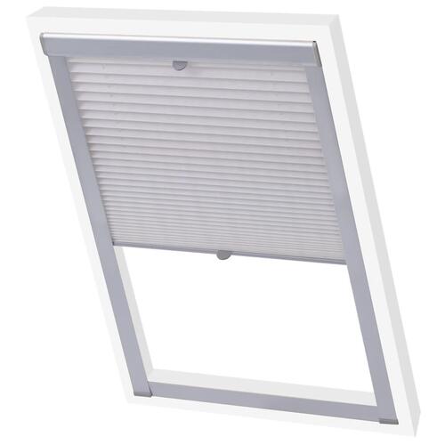 Plisségardin S08/608 hvid